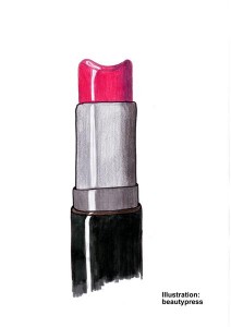 Lippenstift mit Kuhle