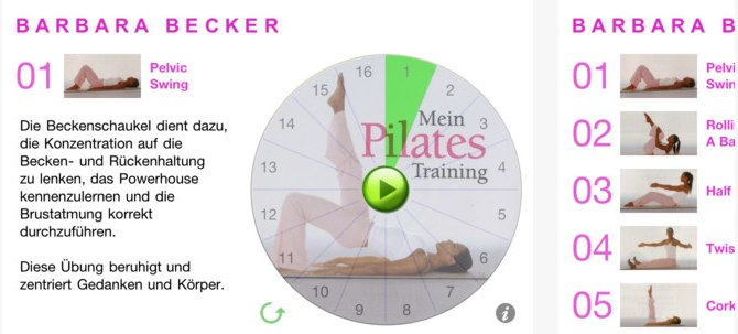Pilates-App von Barbara Becker